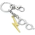 Harry Potter Official Glasses & Lightning Bolt Keyring by The Carat Shop