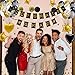 2022 Graduation Party Decorate Supplies, Black Gold Banner Balloon Tassels for Adults Kids High School College Senior Congrats Photo Frame Yard Sign