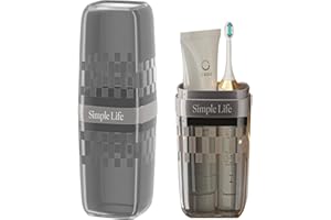 ZZFENGKR Travel Toothbrush Cup, Toothbrush Holder with Cover, Portable Travel Toothbrush Holder, Toothbrush Case and Carrier for Bathroom School Business Trip (Black)