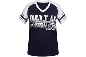 Simapak Womens Football Fans Athletic City Raglan T-Shirts - Navy & White