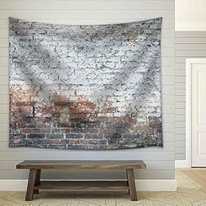 Aged Street Wall Background - Fabric Wall Tapestry Home Decor - 51x60 inches