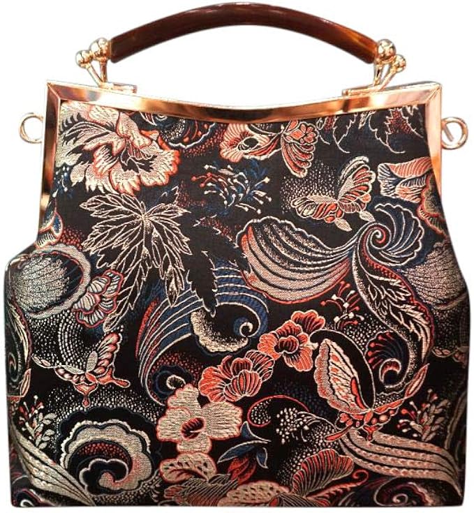 Amazon 上品で手作りのシルク製ハンドバッグ お出かけ用のカバン 肩けけバッグ 旅行用のショルダーバッグ等 113 Interact China ハンドバッグ