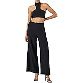 Forever 21 Womens Wide-Leg Crepe Pants