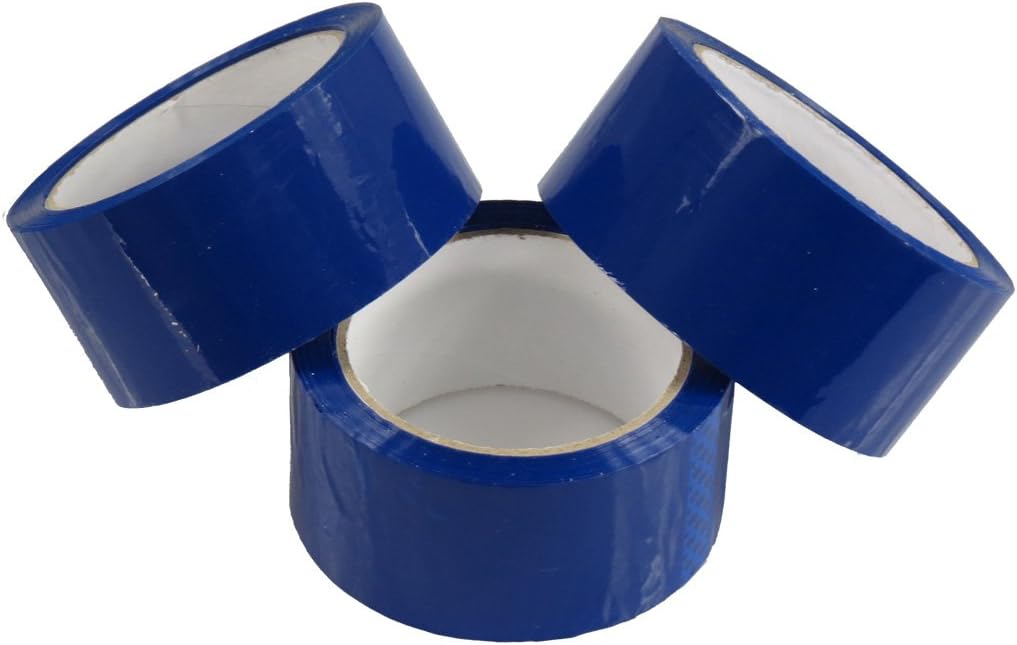 Triplast 48 mm x 66 m Low Noise Packing Parcel Tape Blue (Pack of 6