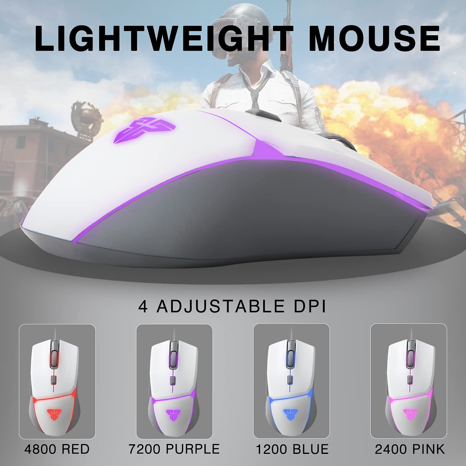 Mua FANTECH Lightweight Wired Gaming Mouse White 8000DPI Optical ...