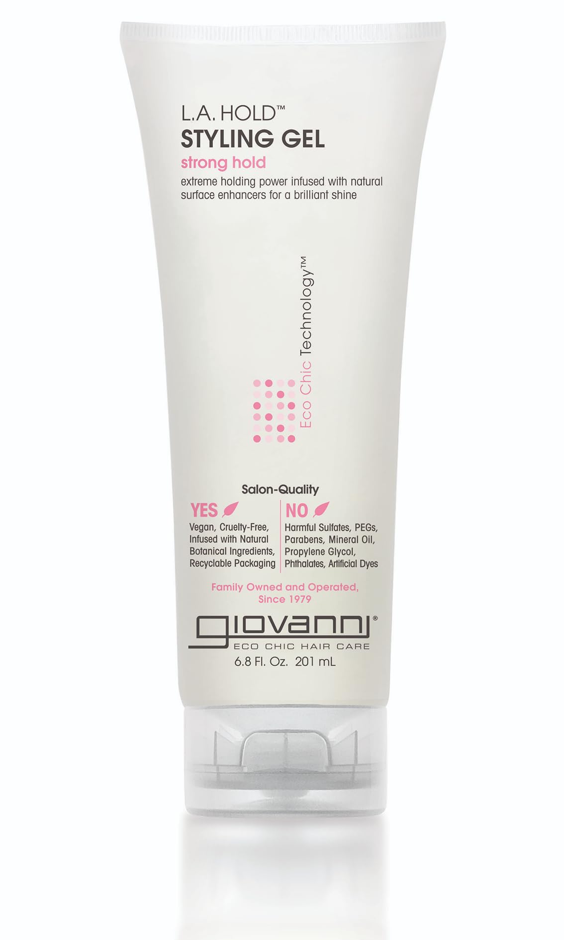 Giovanni 10008 L.A. Styling gel with organic ingredients, 201ml volume, of course