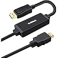 BolAAzuL Active 4K HDMI to Displayport 1.2 Converter Adapter Cable 6FT/1.8M, HDMI Source Monitor Cable Unidirectional HDMI 1.4 Male to DP 1.2 Male -AHDPC