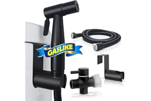 GASLIKE Handheld Bidet Sprayer, Toilet Cleaning, Baby Diaper, Hygienic Cleanup, Quick and Easy Installation, Multiple Uses, Stainless Steel, Brushed Finish