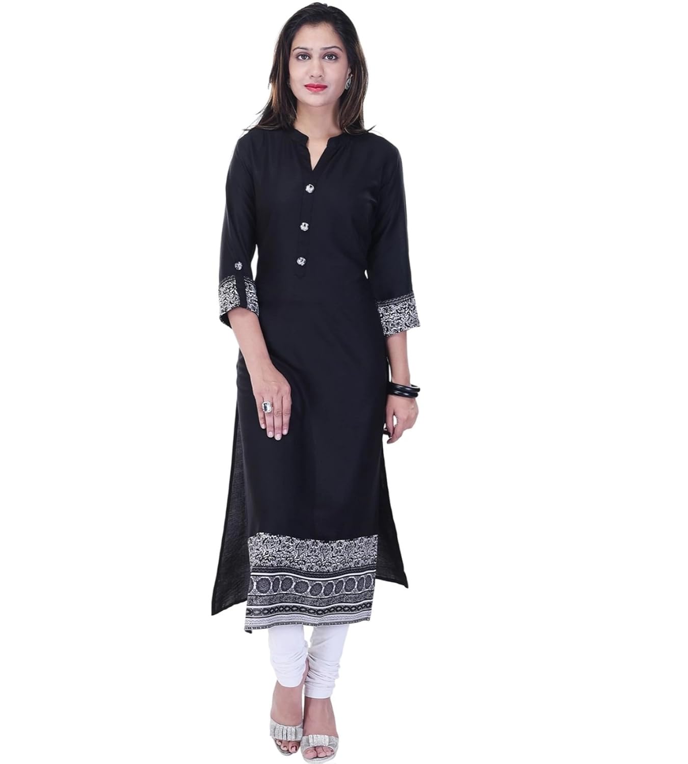 ahira printed solid women's straight kurta