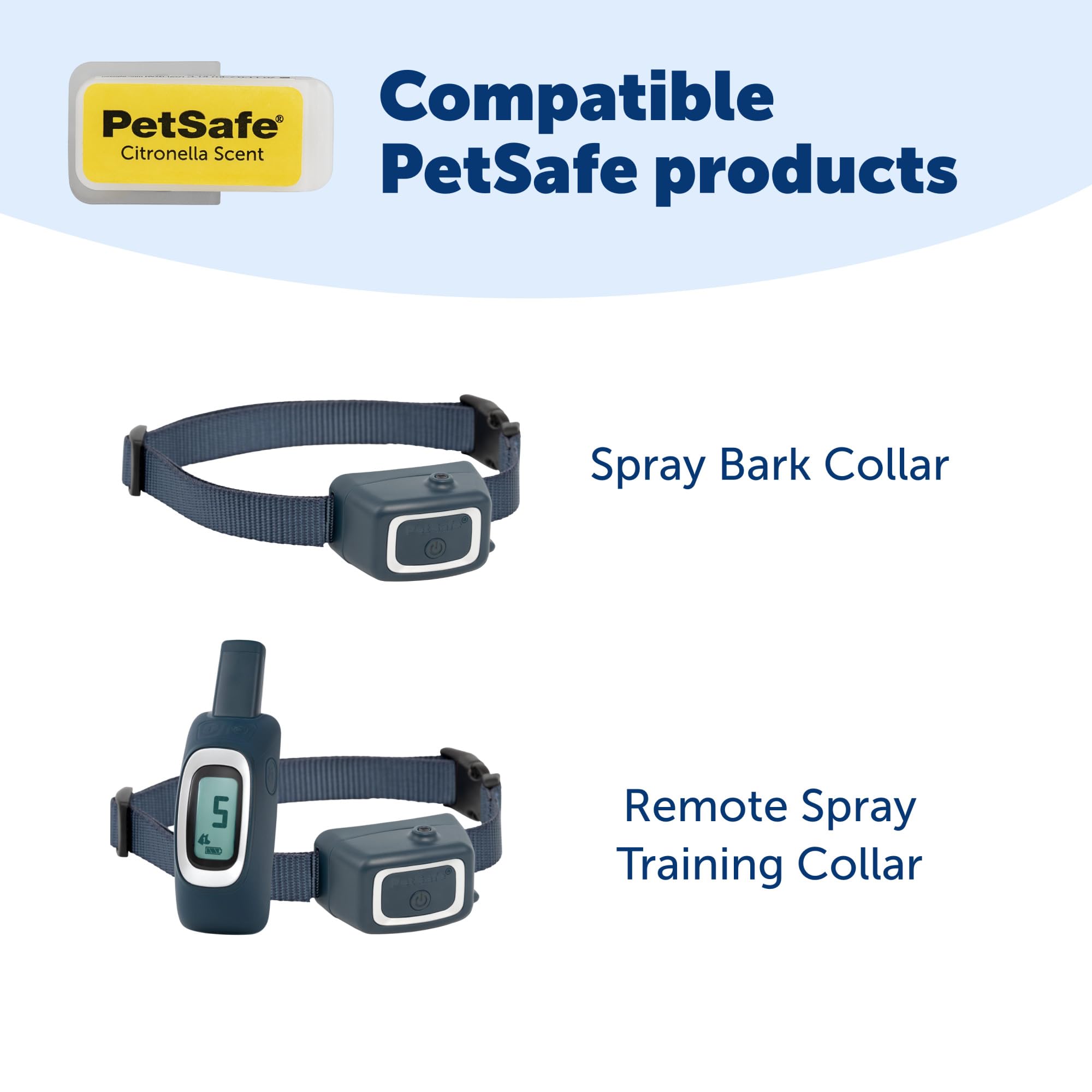 PetSafe Spray Refill - Citronella - No-Mess Replacement Cartridges Spray Dog Bark Collar Remote Training Collar - Refill Cartridge Only - 3-Pack - PAC00-16371