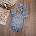 MA&BABY Baby Girls Kid Lace Romper Backless Sunsuit Ruffle Sleeve Dress (0-3 Months, Polka Dot)