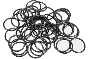uxcell Nitrile Rubber O-Rings 18mm OD 15mm ID 1.5mm Width, Metric Sealing Gasket for Automotive Machine Plumbing, Pack of 50