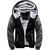 MANLUODANNI Men's Casual Hooed Hoodies Thick Wool Warm Winter Jacket Coats