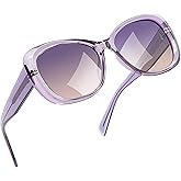 Joopin Oversized Acetate Sunglasses Polarized UV Protection Trendy Butterfly Shades for Women Ladies Sun Glasses