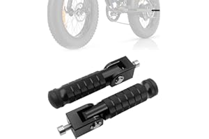 IUVWISN Ebike Foot Pegs Foldable E Bike Rear Passenger Footpegs M8 Universal Compatible Fit for Ridstar Q20 Super 73 S1 S2 Y1