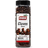 Badia Whole Cloves, 12 oz &ndash; Whole Aromatic Spice for Cooking &amp; Baking | Whole cloves with a warm, aromatic flavor, perfect for baking, beverages, spice blends, meats, and savory recipes