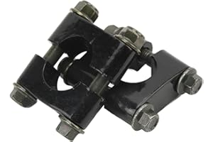 PUSOKEI Handlebar Clamp, 22mm, Unique Design, Single Hole Mounting Bracket for Dirt Bike, Quad - 2 X Handlebar Clamp Included