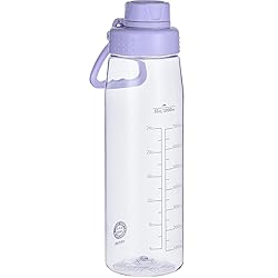 Edmyre Water Bottle 32oz, clear water bottle with