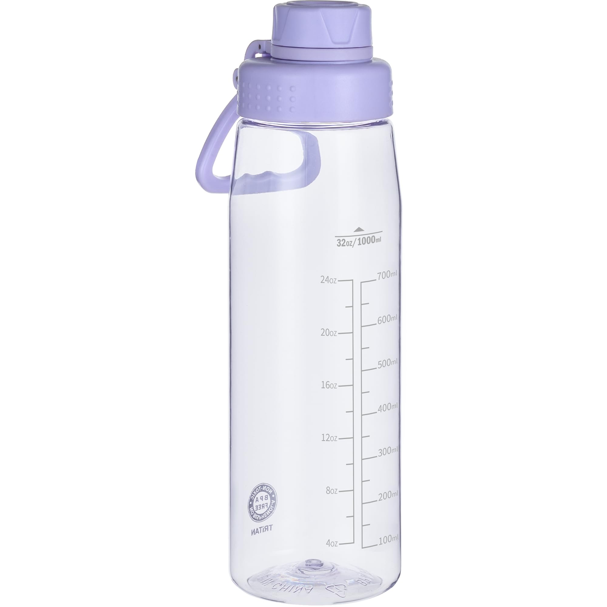 Edmyre Water Bottle 32oz, clear water bottle with
