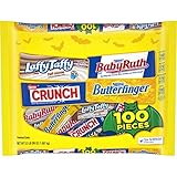 Nestle Assorted Halloween Candy Chocolate & Sugar 100 Count, 56 Ounce