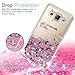 LeYi for Galaxy On5 Case (G550 G5500) with HD Screen Protector, Liquid Case with Moving Shiny Quicksand Glitter Cute Design for Girls Women,Clear TPU Protective Case for Samsung Galaxy On5 Rose Gold