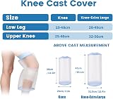 Fasola Cast Cover Knee Adult for Showering Reusable Waterproof Seal view 5