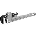 DURATECH 14-inch Heavy Duty Aluminum Straight Pipe Wrench, Adjustable Plumbing Wrench, Drop Forged, Exceed GGG standard