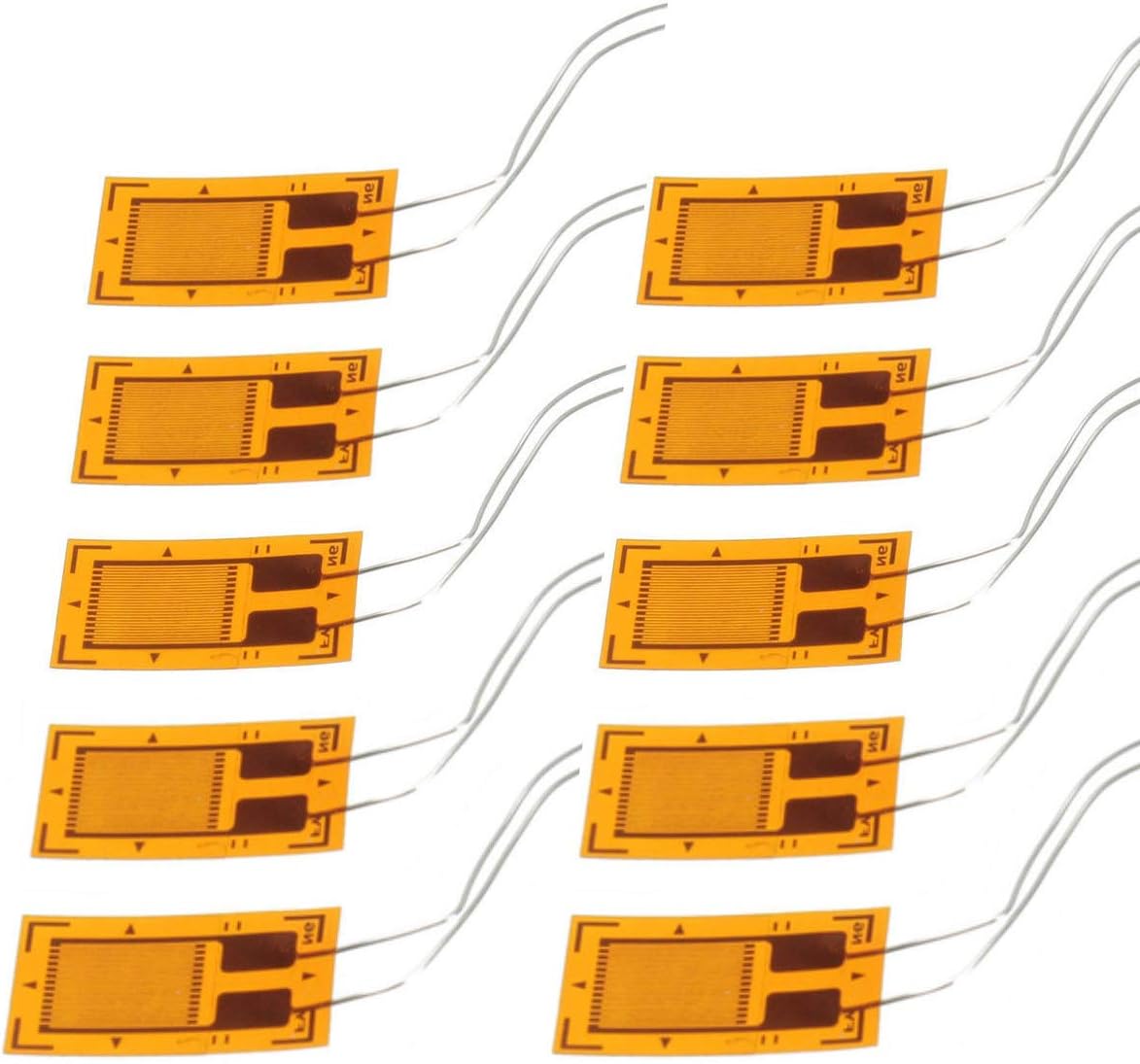 YOUMILE 10Pcs BF350-3AA BF350 350 ohm High-Precision Pressure Resistance Strain Gauge, Yellow