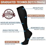 Gcbiger Compression Socks 15-20mmHg 7 Pairs for Men Women Athletic Nurse Medical view 2