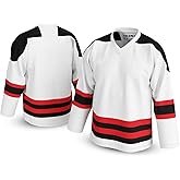 UNLC Blank Hockey Jersey – No Name or Graphics - Mean Machine-Inspired - 90s Holiday Style Throwback, Adult Sizes S–5XL