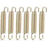 Exhaust Springs, 6pcs 63mm Stainless Exhaust Springs Universal Muffler Exhaust Pipe Springs Hooks for Motorcycle Motorbike (G