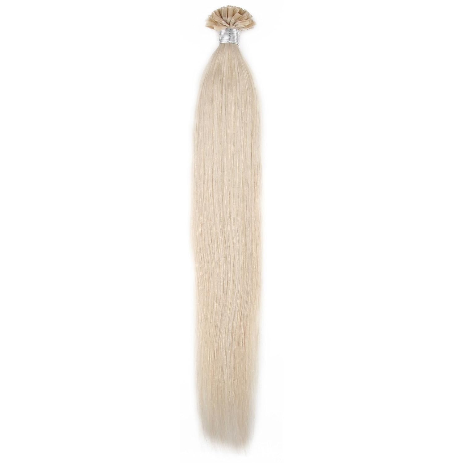 Beauty7 50 Strands Pre Bonded Nail U Tip 100 Remy Human Straight