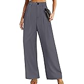 TESANCCO Wide Leg Pants for Women Business Casual Palazzo Pant High Waisted Dressy Flowy Work Office Trousers with Pockets