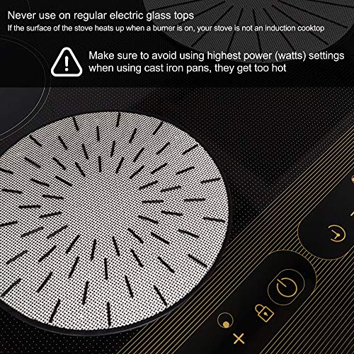 Lazy K Induction Cooktop Mat Silicone Fiberglass Scratch Protector