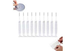 MOREKFLY Gap Hole Anti-Clogging Cleaning Brush, 2025 Upgrade Shower Head Brush Shower Head Cleaning Brush Shower Head Cleaner Tool Multifunctional Shower Head Cleaning Brushes for Household Bathroom (10Pack)