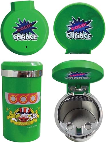 Amazon 北電子 Juggler ジャグラー 光る Gogo ランプアッシュトレイ グリーンペカって音が鳴るパチスロジャグラーファン必見の灰皿 フタ付き おもしろ雑貨 緑 単品 アニメ 萌えグッズ 通販
