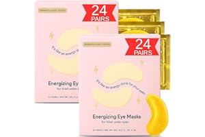 Collagen Gel Under Eye Mask Pack of 2 Bundle 48 Pairs Under Eye Patches Gold – Collagen Gel Eye Mask for Puffy Eyes, Dark Cir