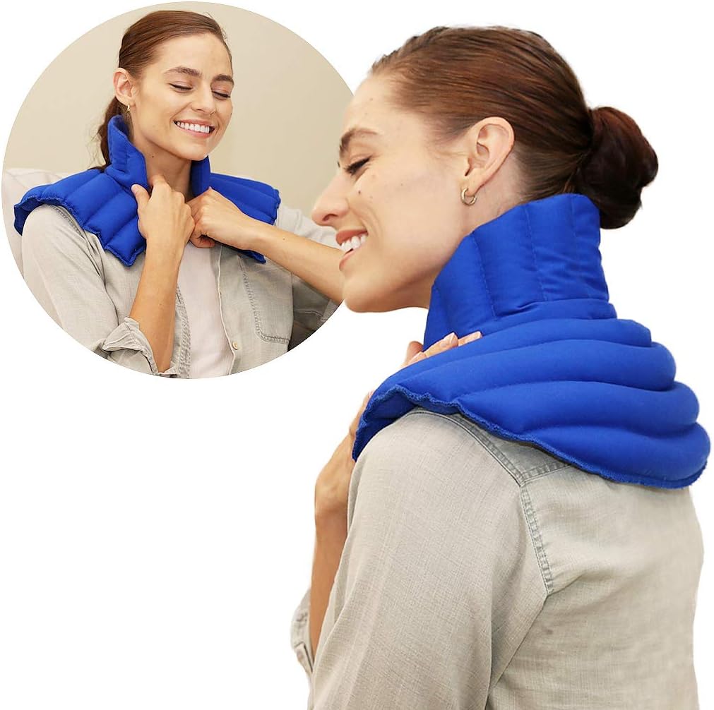 My Heating Pad Microwavable Neck and Shoulder Wrap Plus Neck Wrap Microwavable for Relief of