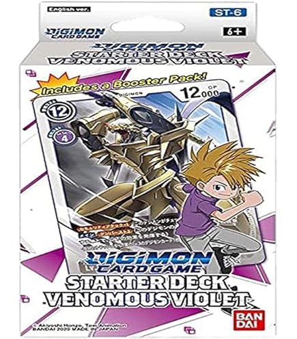 Amazon.com: BANDAI - Digimon Card Game-Starter Deck 04 GIGA Green Chromes,  Trading Cards and Accessories, 185549, Multicoloured : Toys & Games
