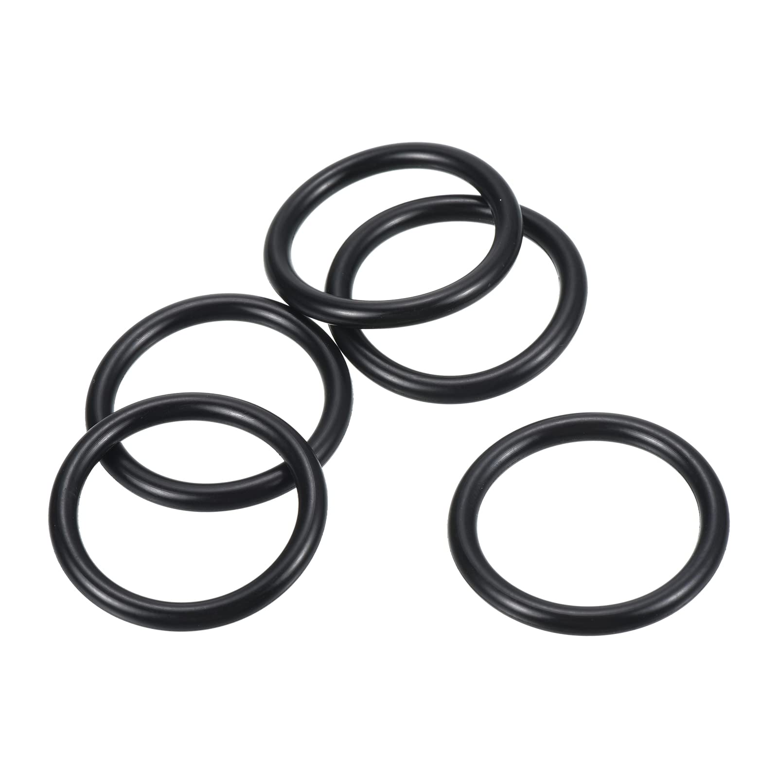 PATIKIL Nitrile Rubber O-Rings 35mm OD 27mm ID 4mm Width, 25 Pcs Metric Sealing Gasket for Faucet Plumbing Automotive Repair, Black