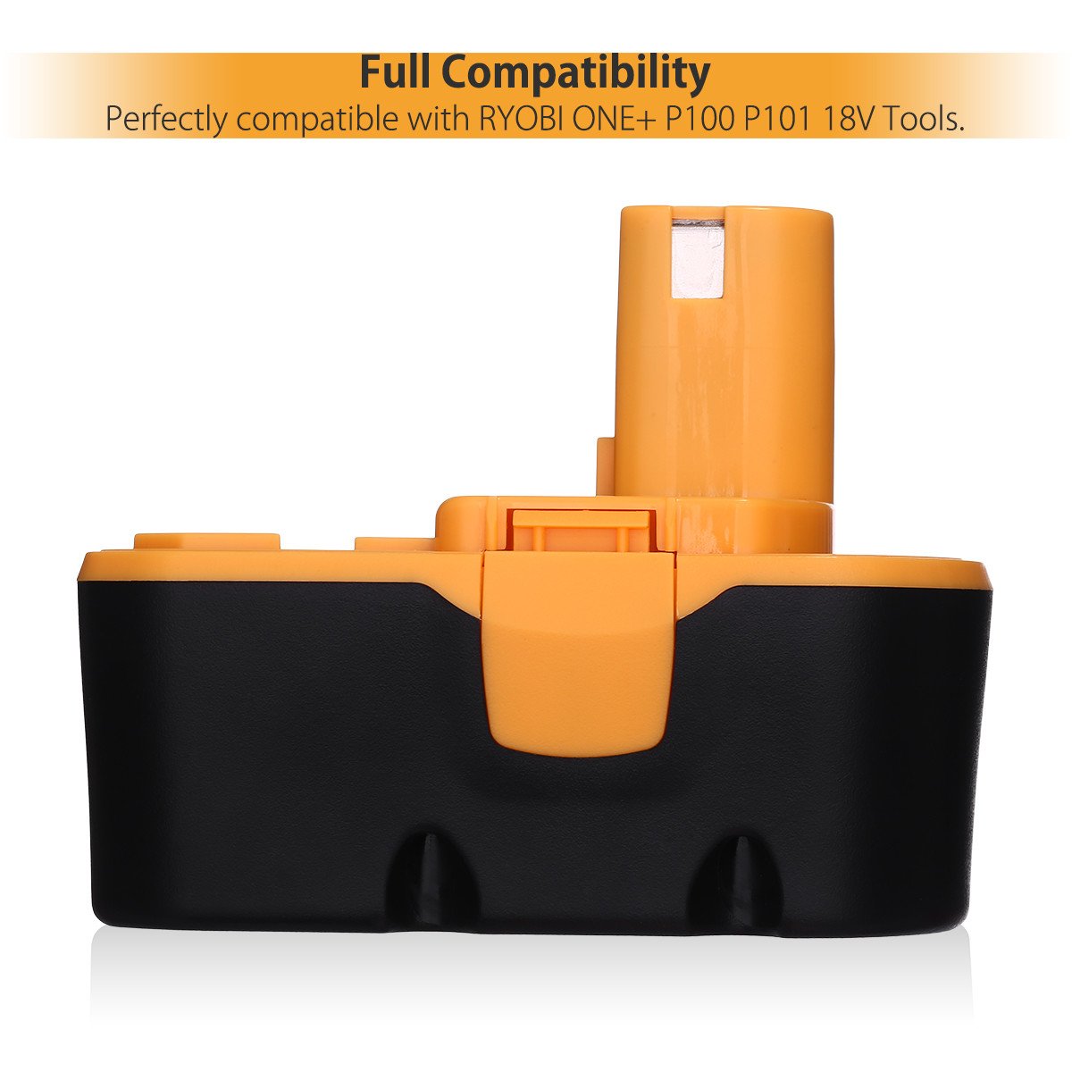 [Generic] Powerextra Upgraded 2 Pack 3000mAh Battery NI-MH Replacement Battery for Ryobi 18V Battery Ryobi one plus Battery Ryobi P100/P101 ONE+ 18V Battery