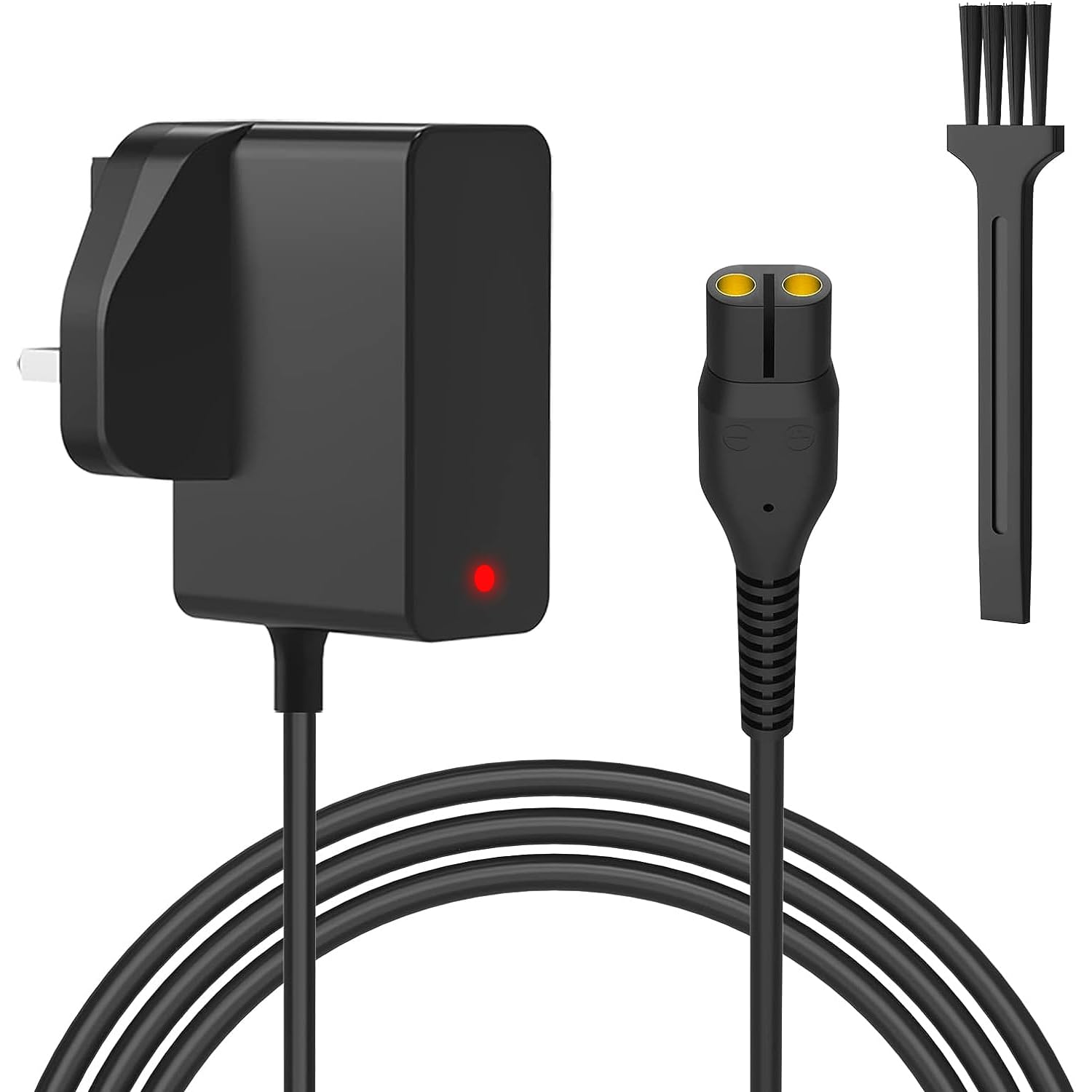 Newding 4.3V Charger Compatible with Philips A00390 MG3720 MG3730 BT3206 MG5730 MG3722 QP2520 QP2620 MG3740 MG5720 Shaver Beard Trimmer, 3-Pin UK Plug Adapter, 5FT Charging Cable