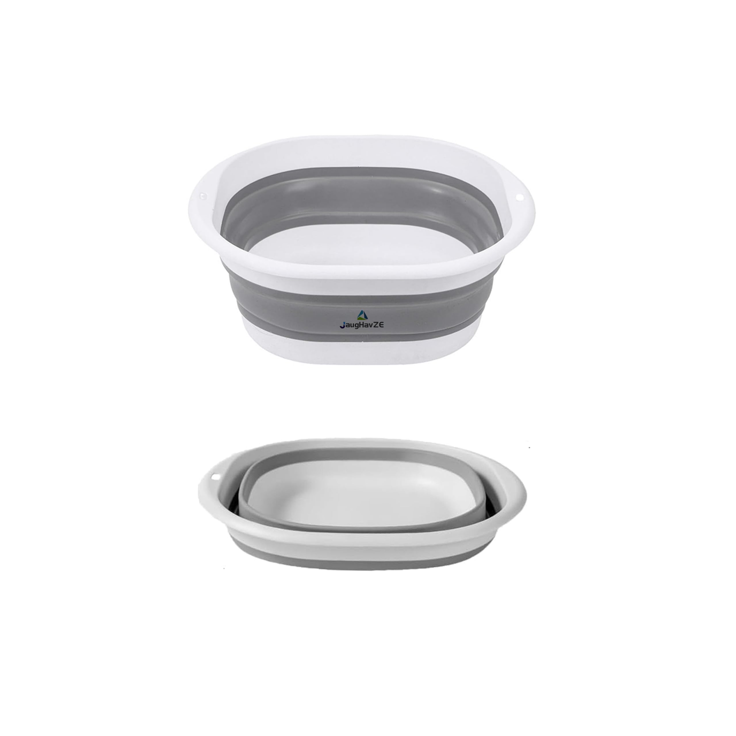 Collapsible Washing Up Bowl, Portable Foldable Basin for Kitchen, Camp, Travel, Square Camping Sink Basin 4L (Grey)