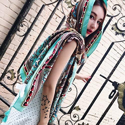 女性のスカーフは綿のスカーフスカーフ女の子夏の太陽の海辺のビーチタオル 緑の誕生日プレゼントをショールします 車 バイク レディース ラップショールスカーフショールラップレディースロングスカーフ 大型家電 B07rn1fv 100 品質保証 Pcソフト 激安超特価