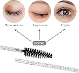 SWKJ 60pc Disposable Eyelash Brushes Spoolies Mascara Wand Applicator Cosmetic view 3