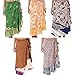 Wrap Around Skirt Wholesale lot of 5 Pcs Printed Reversible Two Layer By Rajrang,Multi Color,Long