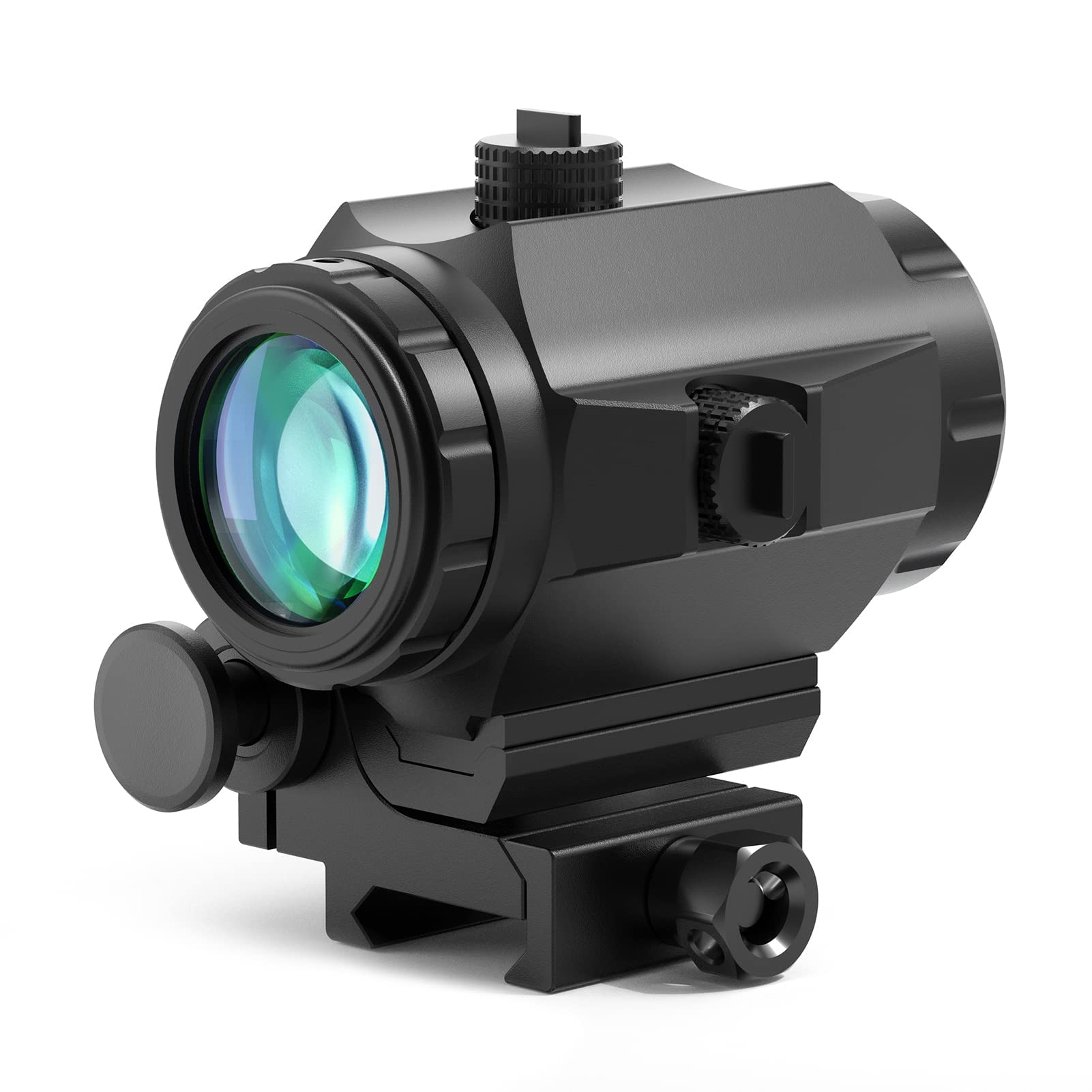 Photo 1 of Feyachi M40 3X Red Dot Magnifier with Flip to Side Mount, Focus Adjustment, Windage & Elevation Adjustable, 37/40MM Height