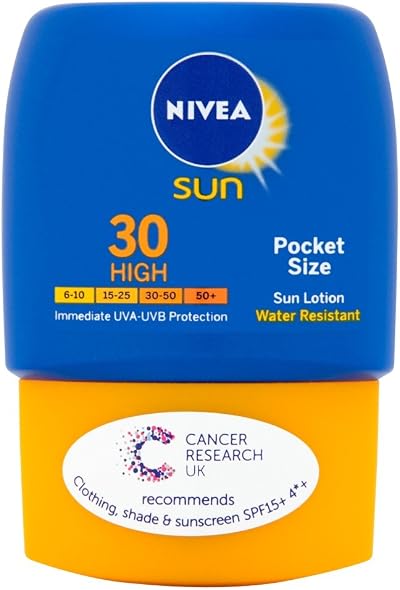 Nivea Sun Pocket Size Sun Lotion SPF 30 High Protection 50ml Travel Face Body