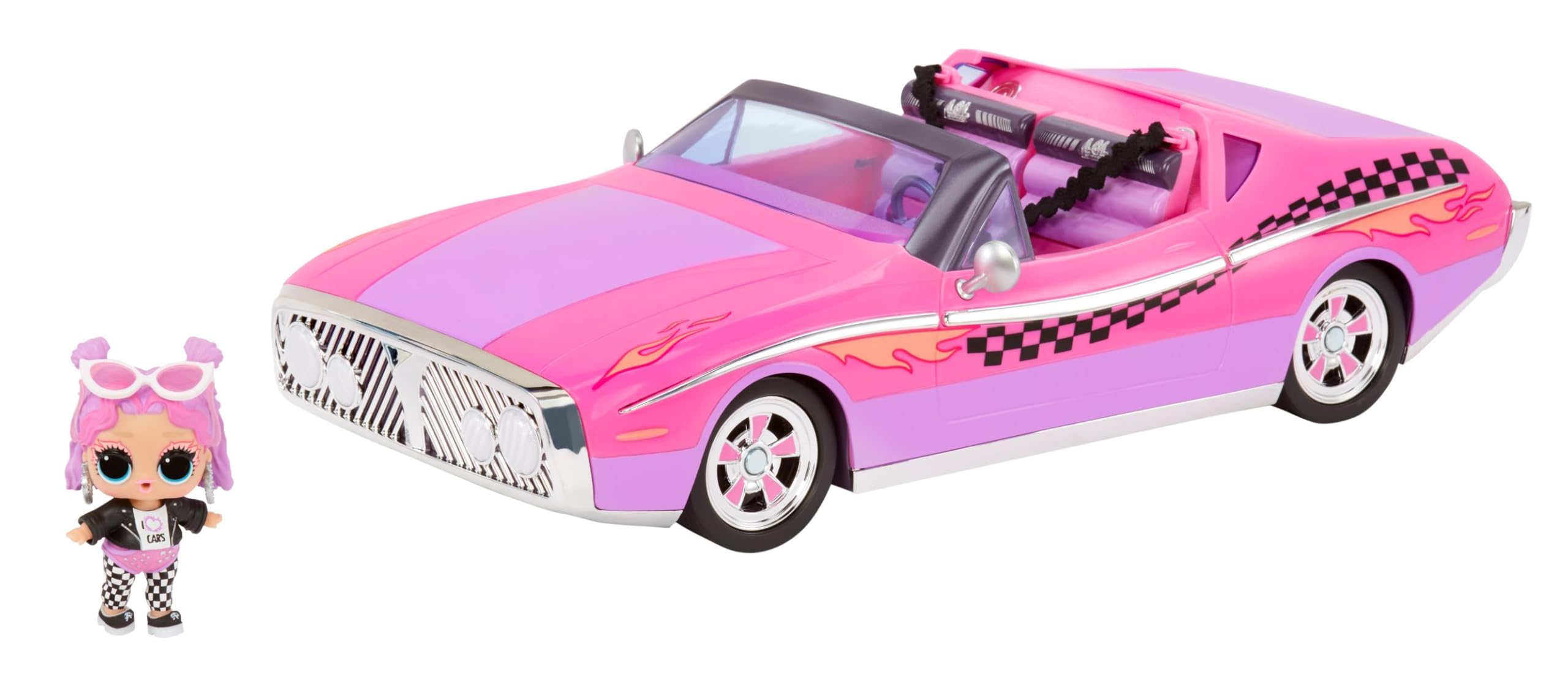 L.O.L. Surprise! LOL Surprise City Cruiser, Pink and Purple Sports Car with Fabulous Features and an Exclusive Doll - Great Gift for Kids Ages 4+
