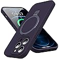 KMAMBAG Mag-Ring Designed for iPhone 12 Pro Case, Liquid Silicone [Moisturizing Factor] Extreme Soft Slim Phone Case with Stand [Compatible with MagSafe] for 12 Pro 6.1 inch Men Women,